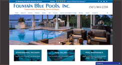 Desktop Screenshot of fountainbluepools.com